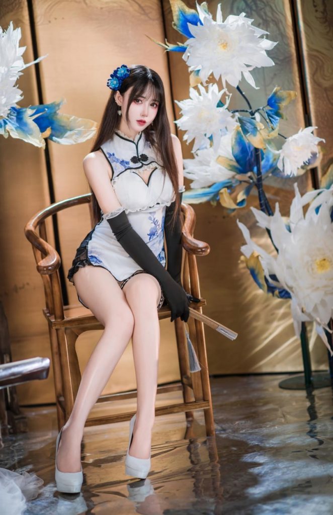 图片[1]-羽生三未 – NO.23 艳娘幻梦谭 瓶儿 青花瓷旗袍 [25P-294MB]VIP-蜜桃啵啵