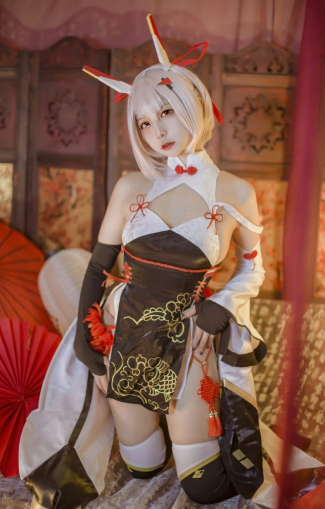 图片[1]-二佐Nisa – NO.204 碧蓝航线-绫波新春旗袍[27P-207MB]-蜜桃啵啵